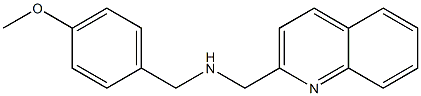 [(4-methoxyphenyl)methyl](quinolin-2-ylmethyl)amine 구조식 이미지
