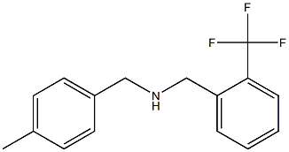 [(4-methylphenyl)methyl]({[2-(trifluoromethyl)phenyl]methyl})amine 구조식 이미지