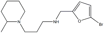 [(5-bromofuran-2-yl)methyl][3-(2-methylpiperidin-1-yl)propyl]amine Structure