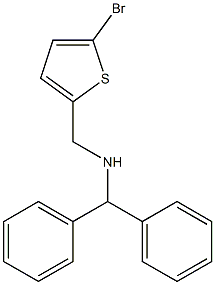 [(5-bromothiophen-2-yl)methyl](diphenylmethyl)amine Structure