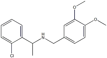 [1-(2-chlorophenyl)ethyl][(3,4-dimethoxyphenyl)methyl]amine 구조식 이미지