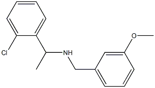 [1-(2-chlorophenyl)ethyl][(3-methoxyphenyl)methyl]amine 구조식 이미지