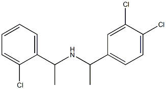 [1-(2-chlorophenyl)ethyl][1-(3,4-dichlorophenyl)ethyl]amine 구조식 이미지