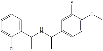 [1-(2-chlorophenyl)ethyl][1-(3-fluoro-4-methoxyphenyl)ethyl]amine 구조식 이미지