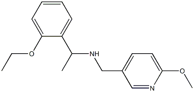 [1-(2-ethoxyphenyl)ethyl][(6-methoxypyridin-3-yl)methyl]amine 구조식 이미지