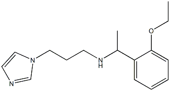 [1-(2-ethoxyphenyl)ethyl][3-(1H-imidazol-1-yl)propyl]amine 구조식 이미지