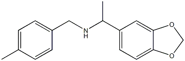 [1-(2H-1,3-benzodioxol-5-yl)ethyl][(4-methylphenyl)methyl]amine 구조식 이미지