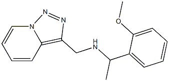 [1-(2-methoxyphenyl)ethyl]({[1,2,4]triazolo[3,4-a]pyridin-3-ylmethyl})amine Structure