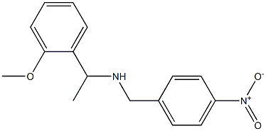 [1-(2-methoxyphenyl)ethyl][(4-nitrophenyl)methyl]amine 구조식 이미지