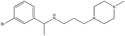 [1-(3-bromophenyl)ethyl][3-(4-methylpiperazin-1-yl)propyl]amine 구조식 이미지