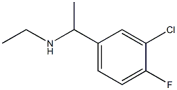 [1-(3-chloro-4-fluorophenyl)ethyl](ethyl)amine 구조식 이미지