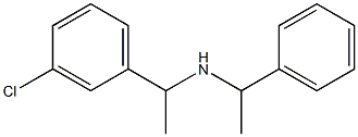 [1-(3-chlorophenyl)ethyl](1-phenylethyl)amine Structure