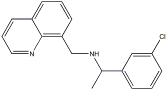 [1-(3-chlorophenyl)ethyl](quinolin-8-ylmethyl)amine 구조식 이미지