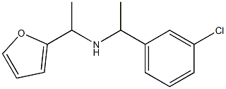 [1-(3-chlorophenyl)ethyl][1-(furan-2-yl)ethyl]amine 구조식 이미지