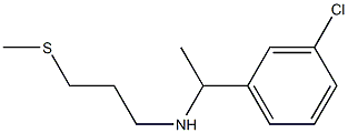 [1-(3-chlorophenyl)ethyl][3-(methylsulfanyl)propyl]amine 구조식 이미지