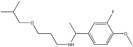 [1-(3-fluoro-4-methoxyphenyl)ethyl][3-(2-methylpropoxy)propyl]amine 구조식 이미지