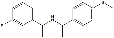 [1-(3-fluorophenyl)ethyl]({1-[4-(methylsulfanyl)phenyl]ethyl})amine Structure