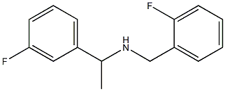[1-(3-fluorophenyl)ethyl][(2-fluorophenyl)methyl]amine Structure