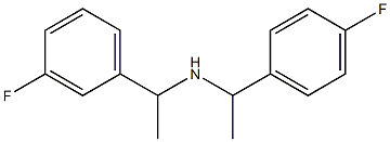 [1-(3-fluorophenyl)ethyl][1-(4-fluorophenyl)ethyl]amine 구조식 이미지