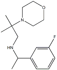 [1-(3-fluorophenyl)ethyl][2-methyl-2-(morpholin-4-yl)propyl]amine 구조식 이미지