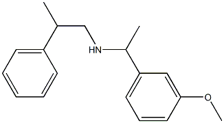 [1-(3-methoxyphenyl)ethyl](2-phenylpropyl)amine Structure