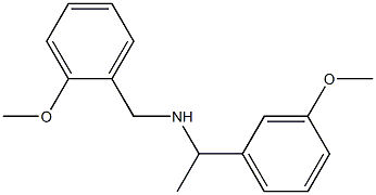 [1-(3-methoxyphenyl)ethyl][(2-methoxyphenyl)methyl]amine Structure