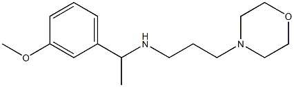 [1-(3-methoxyphenyl)ethyl][3-(morpholin-4-yl)propyl]amine 구조식 이미지