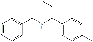 [1-(4-methylphenyl)propyl](pyridin-4-ylmethyl)amine Structure