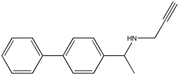[1-(4-phenylphenyl)ethyl](prop-2-yn-1-yl)amine Structure