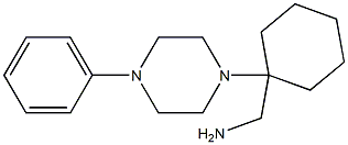 [1-(4-phenylpiperazin-1-yl)cyclohexyl]methylamine 구조식 이미지