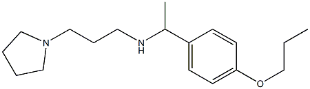 [1-(4-propoxyphenyl)ethyl][3-(pyrrolidin-1-yl)propyl]amine Structure