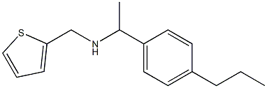 [1-(4-propylphenyl)ethyl](thiophen-2-ylmethyl)amine Structure