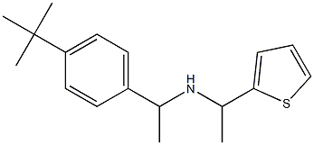 [1-(4-tert-butylphenyl)ethyl][1-(thiophen-2-yl)ethyl]amine 구조식 이미지