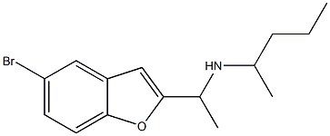 [1-(5-bromo-1-benzofuran-2-yl)ethyl](pentan-2-yl)amine Structure