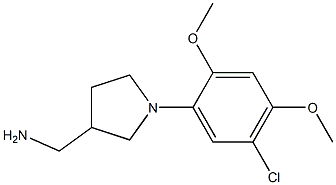 [1-(5-chloro-2,4-dimethoxyphenyl)pyrrolidin-3-yl]methylamine 구조식 이미지