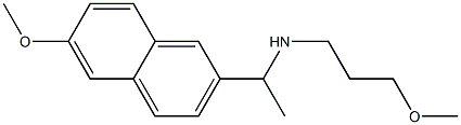 [1-(6-methoxynaphthalen-2-yl)ethyl](3-methoxypropyl)amine 구조식 이미지