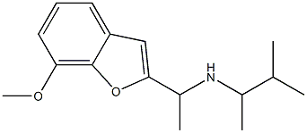 [1-(7-methoxy-1-benzofuran-2-yl)ethyl](3-methylbutan-2-yl)amine 구조식 이미지