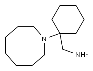 [1-(azocan-1-yl)cyclohexyl]methanamine Structure