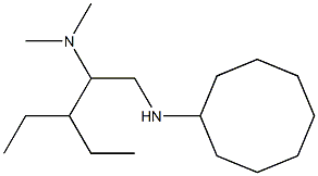 [1-(cyclooctylamino)-3-ethylpentan-2-yl]dimethylamine 구조식 이미지