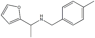 [1-(furan-2-yl)ethyl][(4-methylphenyl)methyl]amine Structure