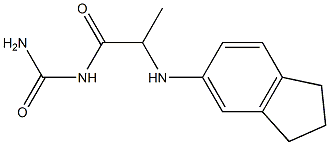 [2-(2,3-dihydro-1H-inden-5-ylamino)propanoyl]urea Structure