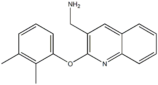 [2-(2,3-dimethylphenoxy)quinolin-3-yl]methanamine Structure