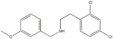 [2-(2,4-dichlorophenyl)ethyl][(3-methoxyphenyl)methyl]amine 구조식 이미지