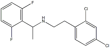 [2-(2,4-dichlorophenyl)ethyl][1-(2,6-difluorophenyl)ethyl]amine 구조식 이미지