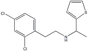[2-(2,4-dichlorophenyl)ethyl][1-(thiophen-2-yl)ethyl]amine 구조식 이미지