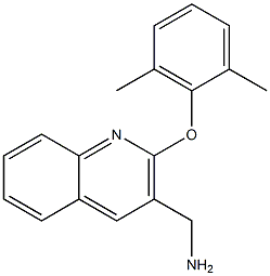 [2-(2,6-dimethylphenoxy)quinolin-3-yl]methanamine 구조식 이미지