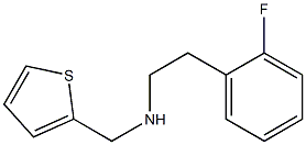 [2-(2-fluorophenyl)ethyl](thiophen-2-ylmethyl)amine Structure