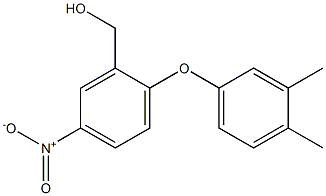 [2-(3,4-dimethylphenoxy)-5-nitrophenyl]methanol Structure