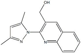 [2-(3,5-dimethyl-1H-pyrazol-1-yl)quinolin-3-yl]methanol Structure
