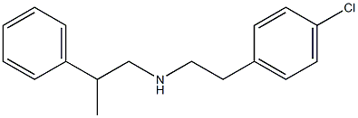 [2-(4-chlorophenyl)ethyl](2-phenylpropyl)amine Structure